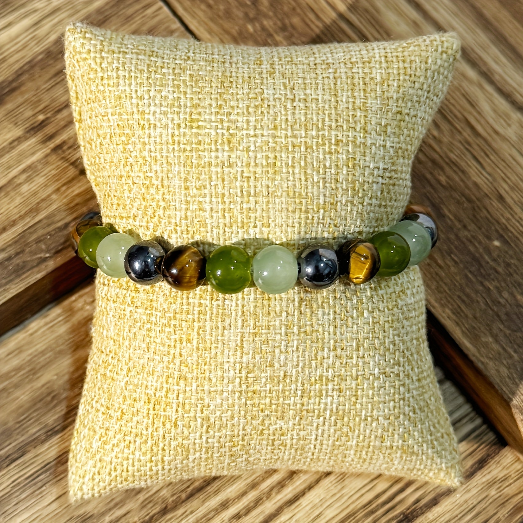 Abundance Prosperity Bracelet - Handwoven Natural Stone Beads for Wealth & Good Luck - Bohemian Energy Jewelry