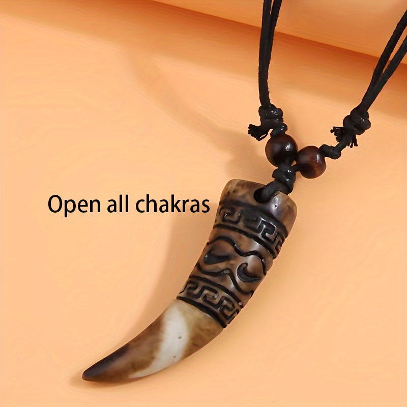 Vintage Wolf Tooth Necklace - Protective Energy & Handmade Craftsmanship