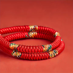Lucky Red Rope Energy Bracelet — Protection, Harmony & Good Fortune Talisman