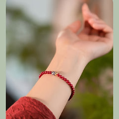 Cinnabar Birth Year Bracelet - Evil Repelling & Safety Protection for Men & Women