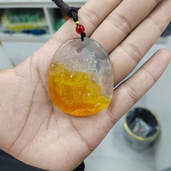 Boho Dragon Mosaic Pendant for Strength and Good Fortune