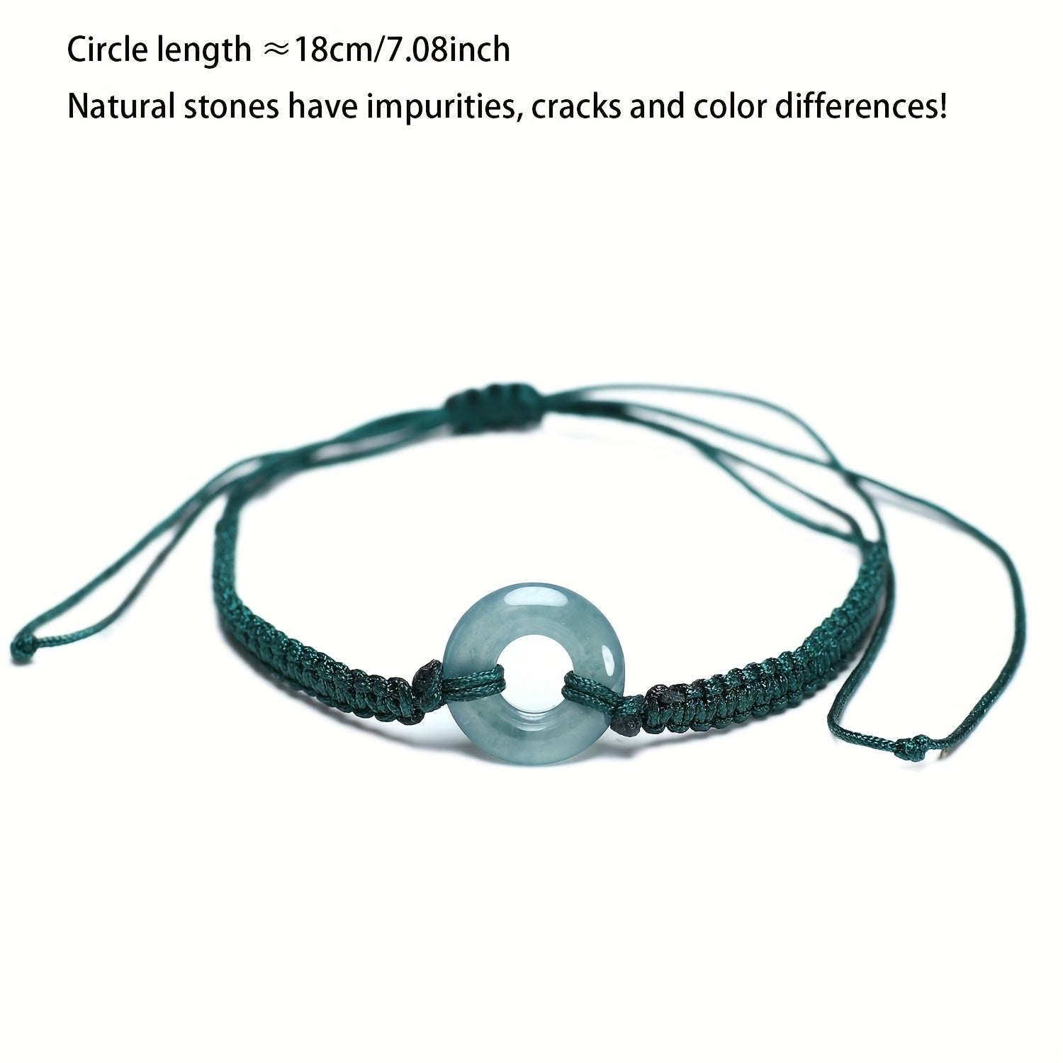 Minimalist Natural Stone Peace Ring Bracelet - Harmony Enhancing Adjustable Design for Mother's Day