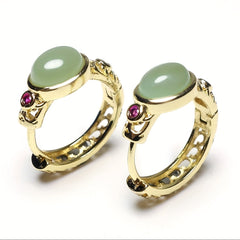 Natural Stone Earrings & Ear Clips - Harmony Talisman for Mind-Body Balance