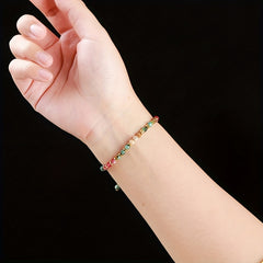 1pc Natural Stone Adjustable Bracelet - Energy Healing & Casual Elegance