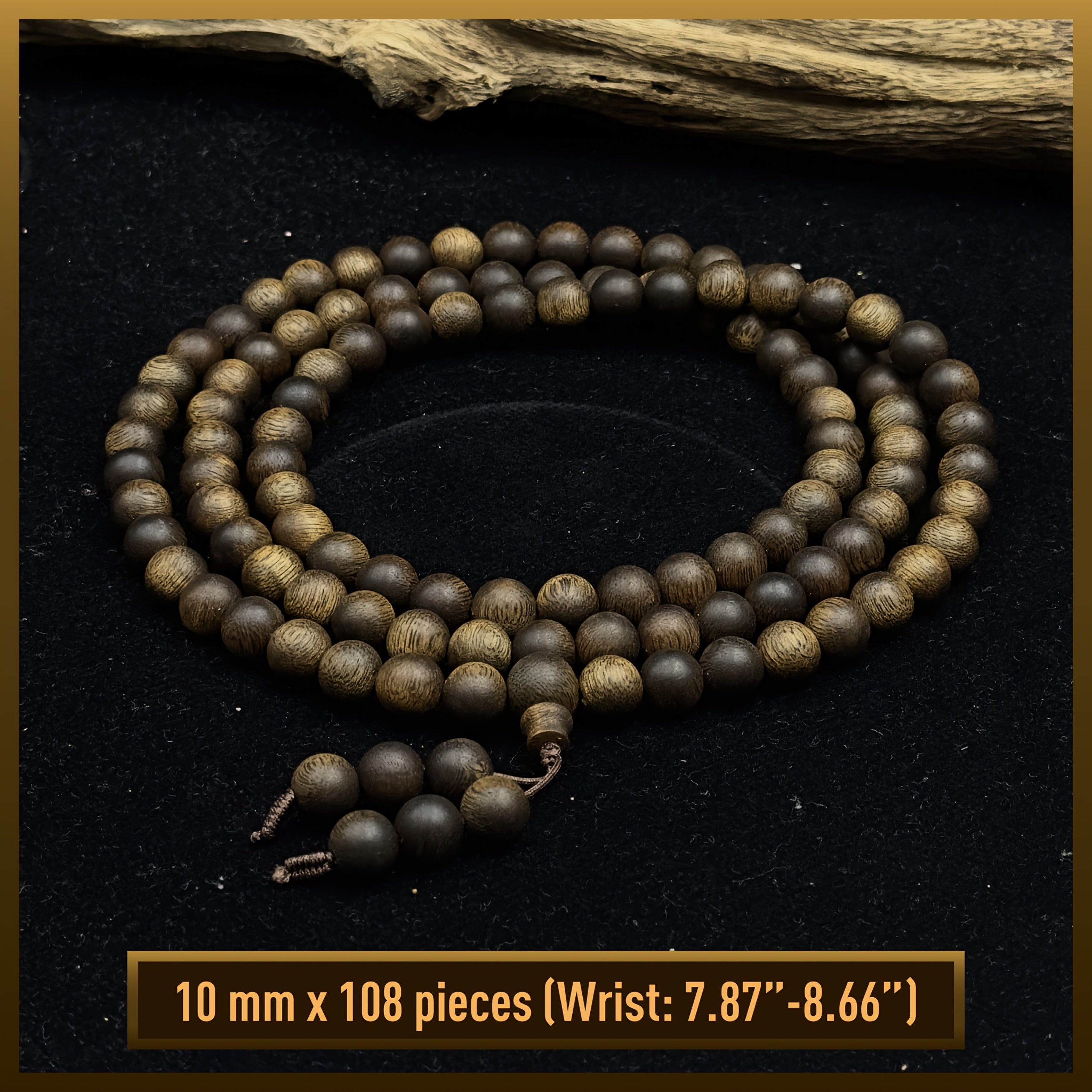 Premium Agarwood Round Beads Necklace & Bracelet - Spiritual Harmony & Energy Balance Jewelry