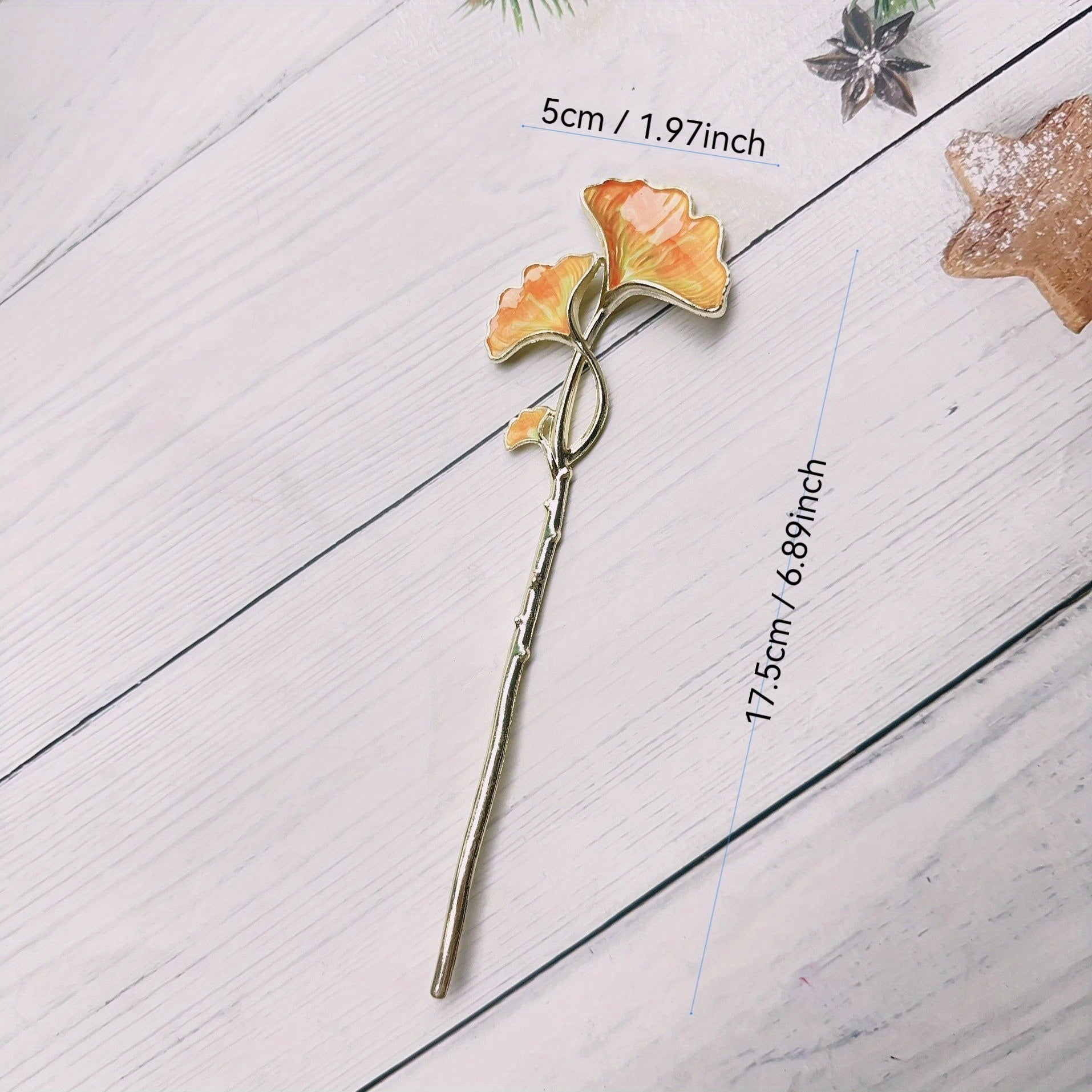 Stylish Ginkgo Leaf Hair Clip - Elegant Classic Energy for Women
