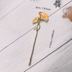 Stylish Ginkgo Leaf Hair Clip - Elegant Classic Energy for Women