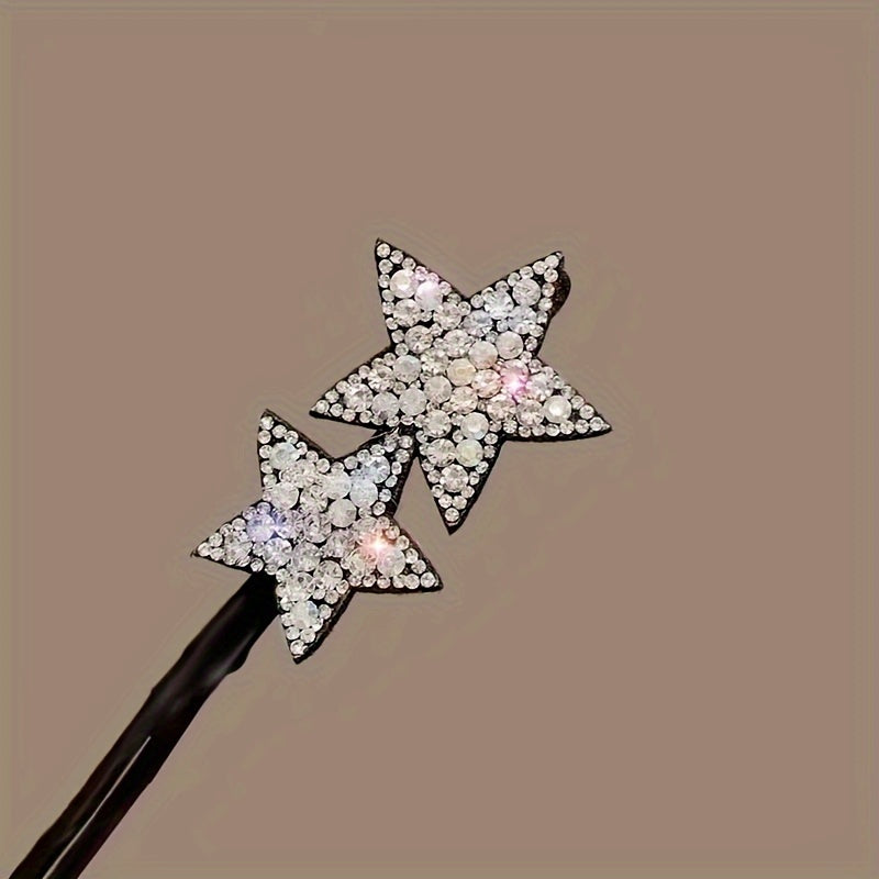 Sparkling Rhinestone Butterfly Hair Clip - Elegant Twist Design for Mind-Body-Spirit Balance