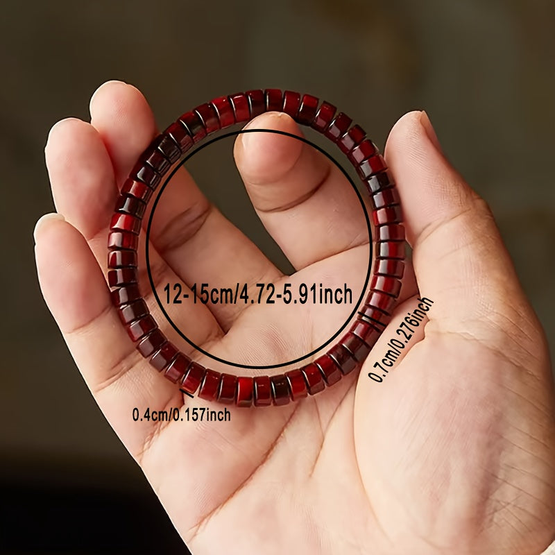 Sandalwood & Purple Sandalwood Bracelet - Handmade Energy Healing Jewelry for All Seasons