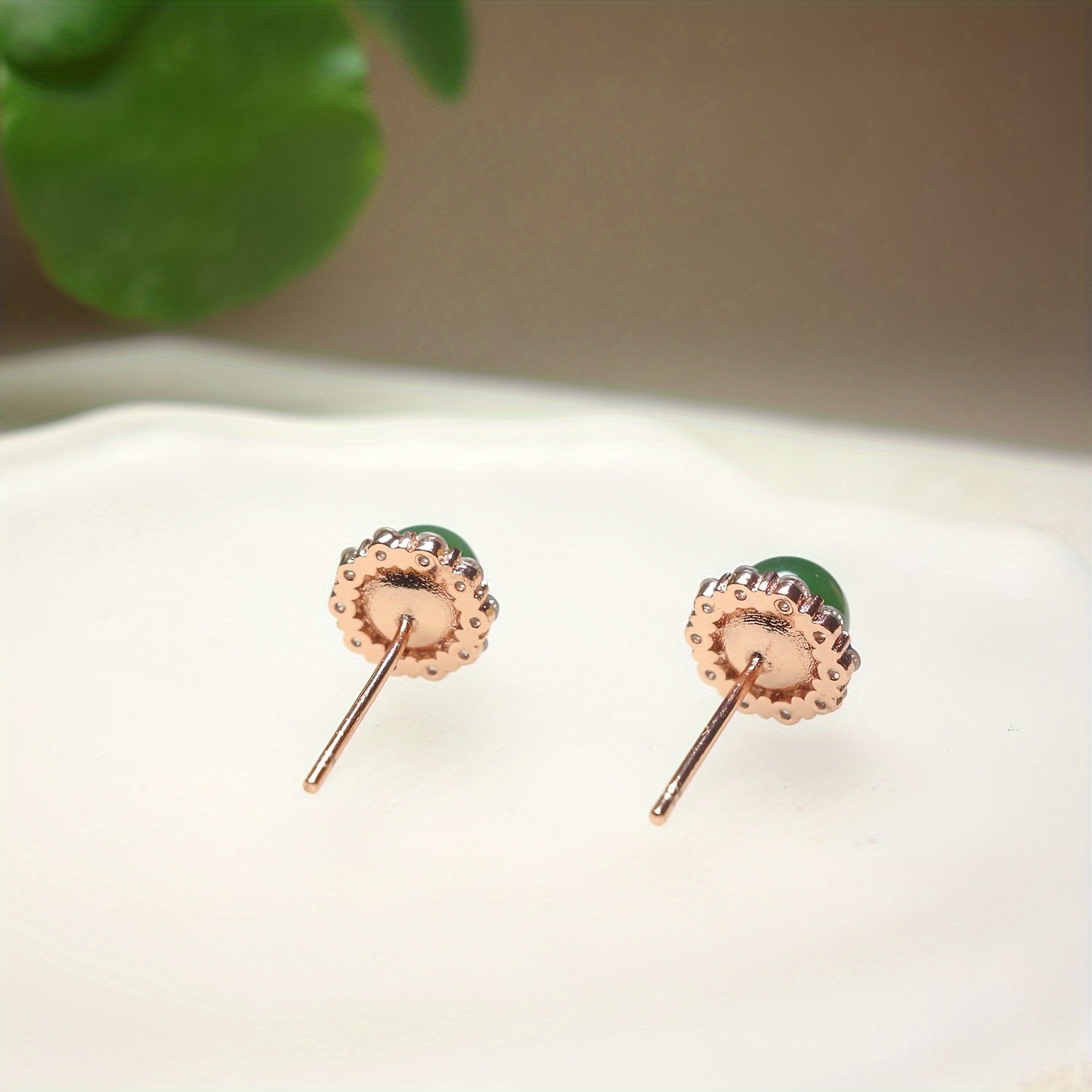 Boho Natural Stone Earrings - Copper Alloy Hoops for Men & Women - Spiritual Energy & Harmony