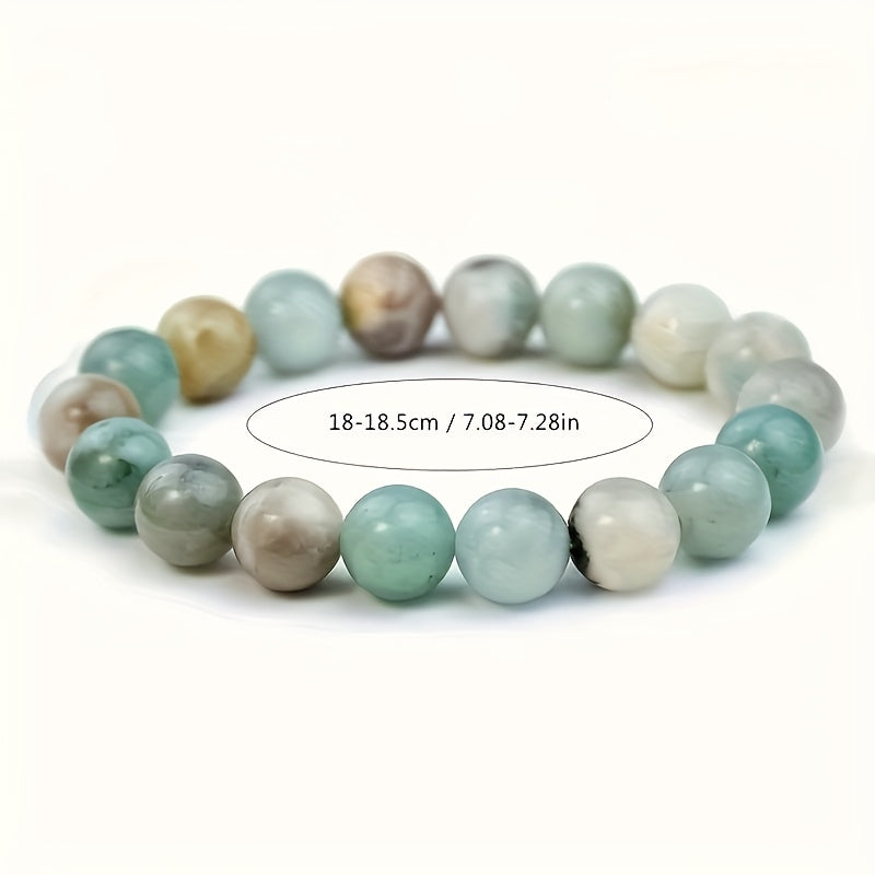 Genuine Amazonite Stretch Bracelets - Energy Healing & Daily Wear for St. Patrick's Day