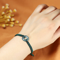 Minimalist Natural Stone Peace Ring Bracelet - Harmony Enhancing Adjustable Design for Mother's Day
