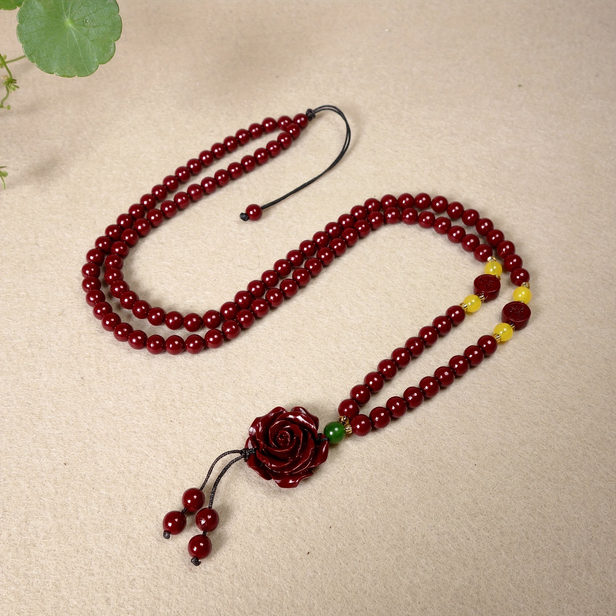 Cinnabar Rose Pendant as Gift