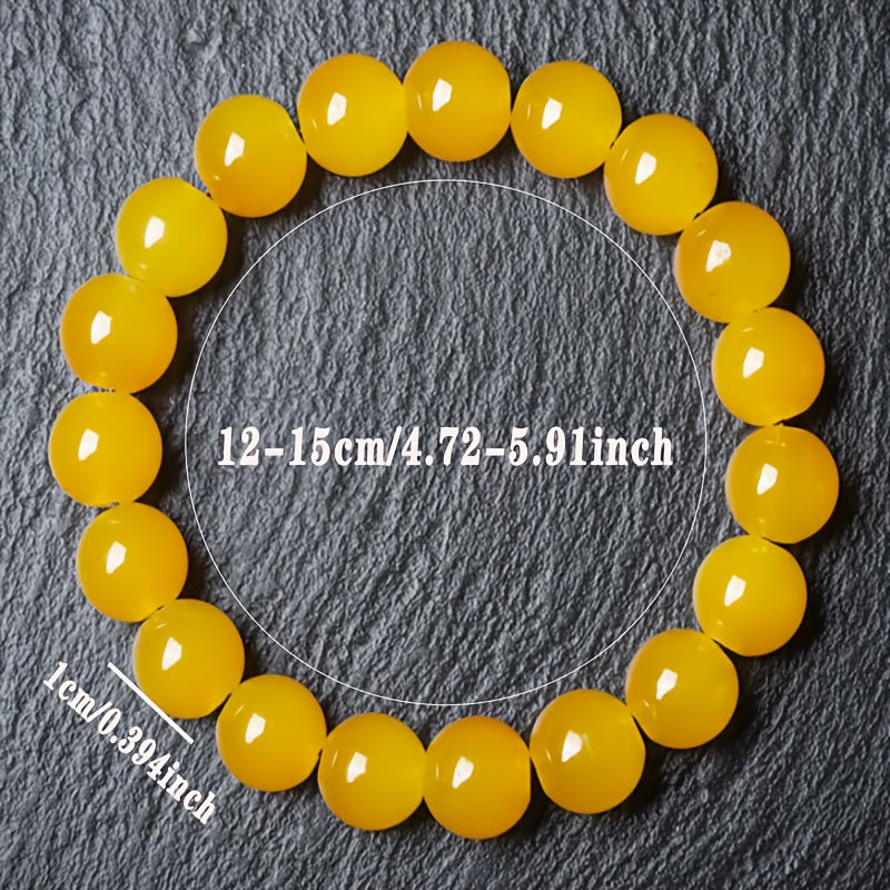 5A Yellow Crystal Bracelet - Wealth Attraction & Meditation Energy for Daily Wear