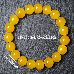 5A Yellow Crystal Bracelet - Wealth Attraction & Meditation Energy for Daily Wear