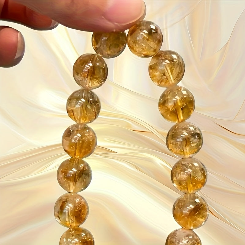 12mm Citrine Hand Chain for Luck & Wealth - Daily Wear & Gift for All Occasions