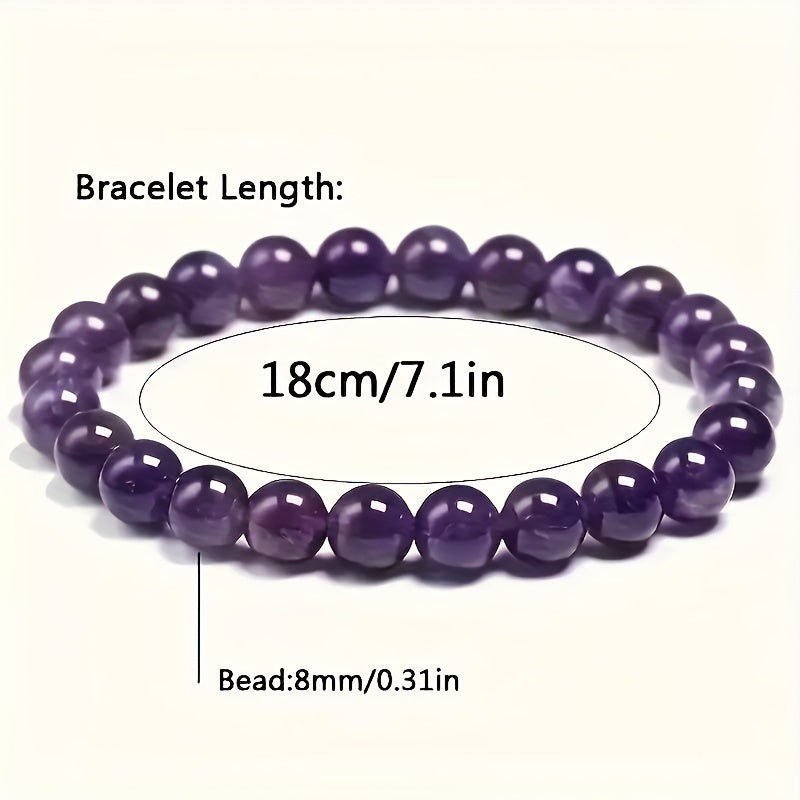 Amethyst Couple Bracelets for Spiritual Connection and Harmonious Love