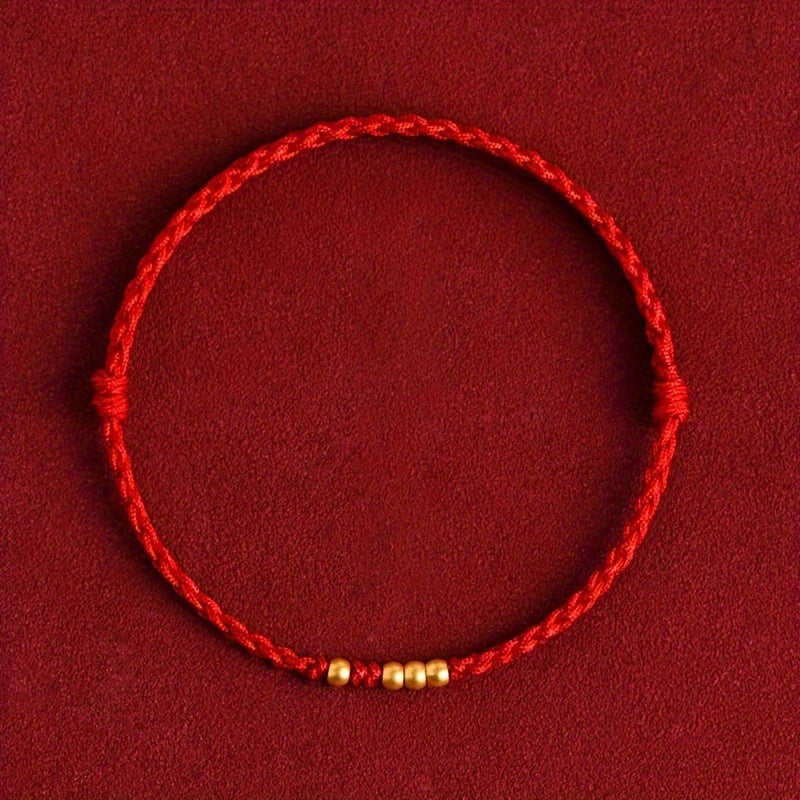 Bohemian Red Cord Bracelet - Lifetime Luck & Energy Harmony