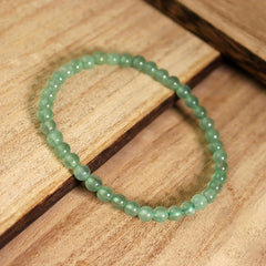 Natural Green Beads Men's Stretch Bracelet - Yoga Meditation Energy for Father's Day