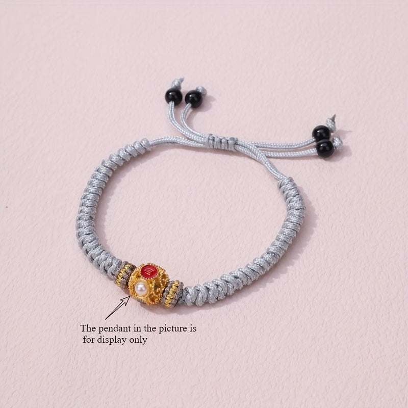 Handwoven Semi-Finished Bracelet Cord - DIY Craft Kit for Knotting with Harmony & Protection Energy