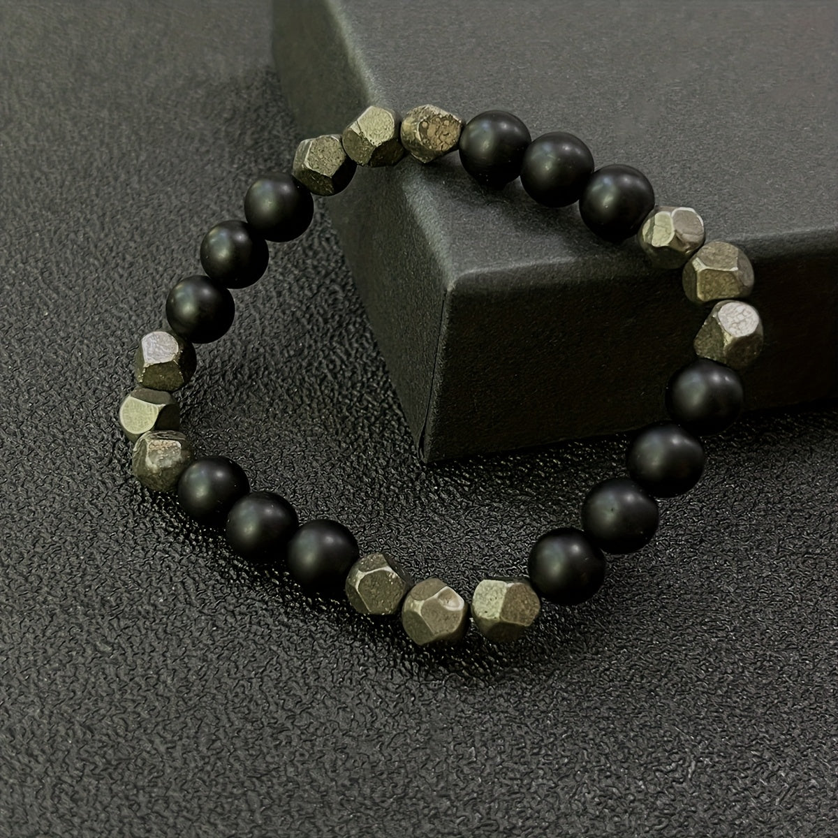 Pyrite Abundance Bracelet - Prosperity & Protection Crystal Jewelry for Men & Women