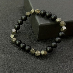 Pyrite Abundance Bracelet - Prosperity & Protection Crystal Jewelry for Men & Women
