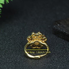 Light Luxury Mint Ring for Emotional Balance, Stylish Commuter Jewelry, and Spiritual Calm