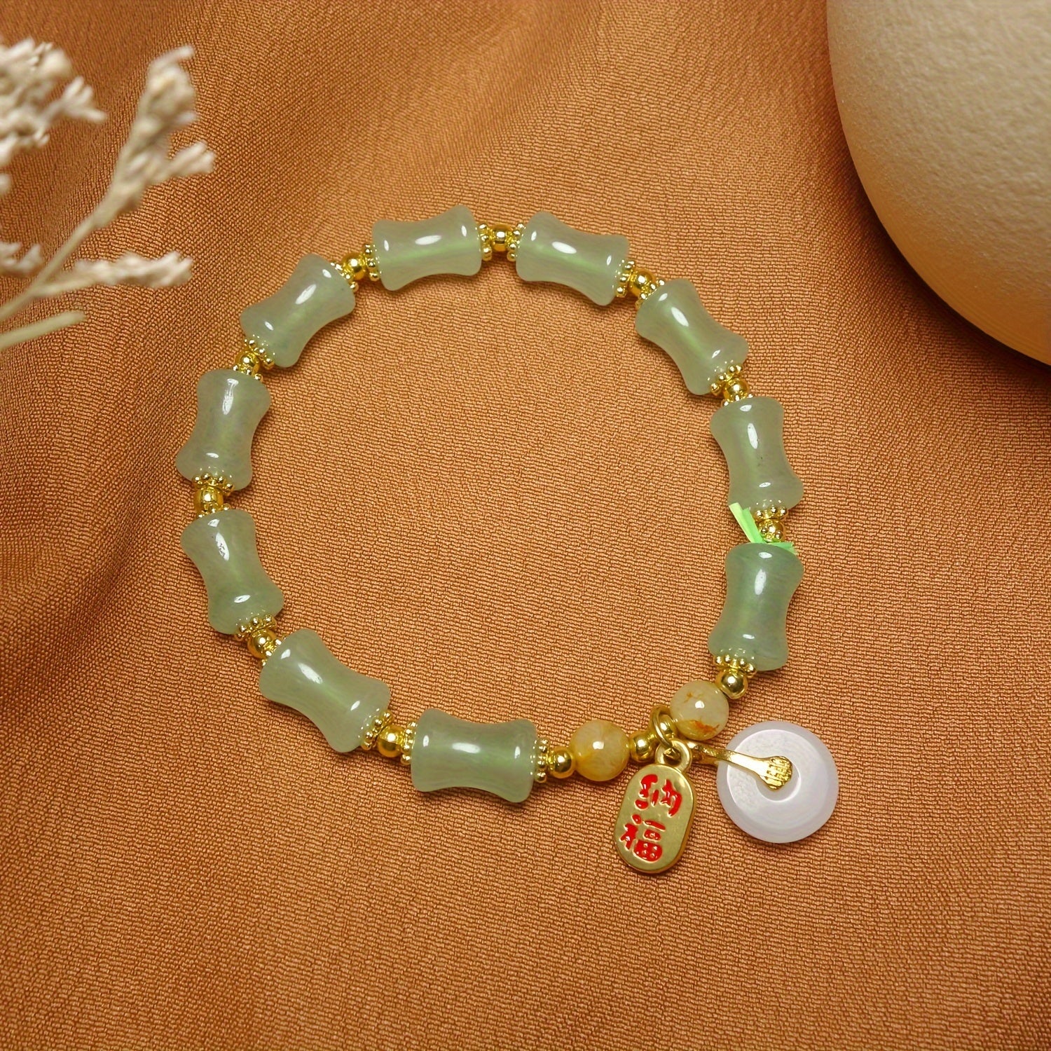 Elegant Natural Stone Bracelet - Ethnic Style Harmony for Men & Women