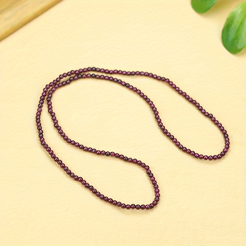 Purple Crystal Bead Bracelet for Women, Multi-Strand Spiritual Jewelry