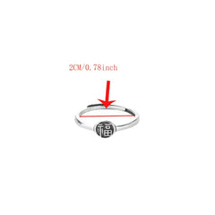 Vintage Chinese Lucky 'Fu' Ring - Symbol of Prosperity & Harmony