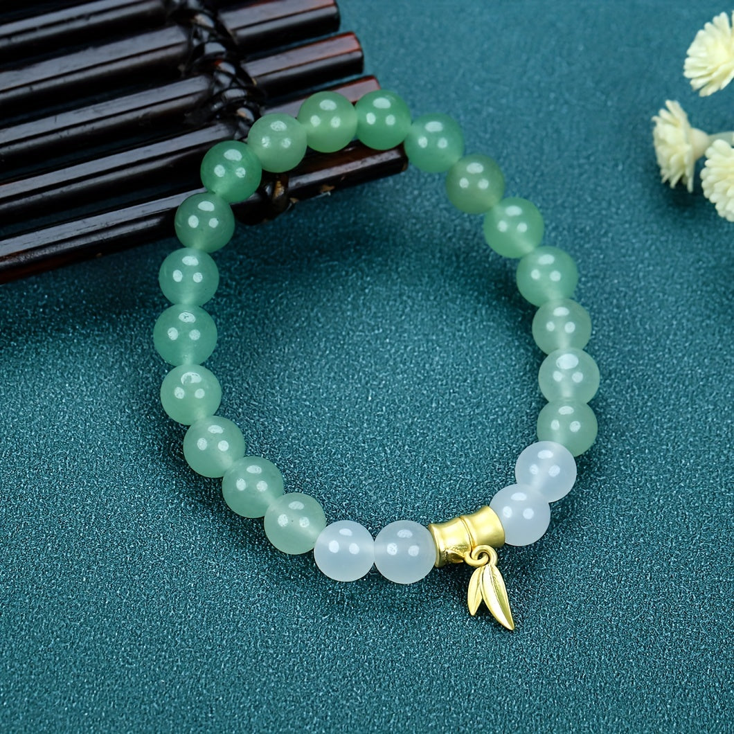 Natural Stone Aventurine Gradient Beaded Bracelet - Harmony & Prosperity for Men & Women
