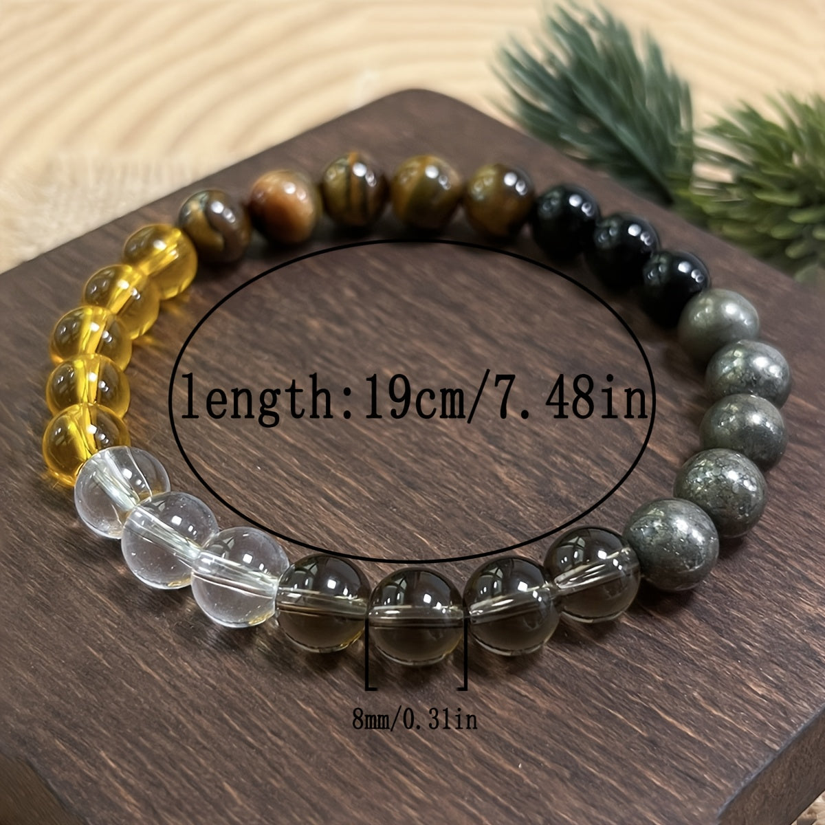 Handcrafted Smoky Quartz & Tiger Eye Bracelet - Bohemian Energy Jewelry