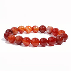 Natural Red Agate Bracelet - Bohemian Jewelry for Mindful Connections & Energy Healing