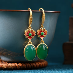 Vintage Gold-Plated Butterfly Tassel Earrings for Daily Elegance & Spiritual Harmony