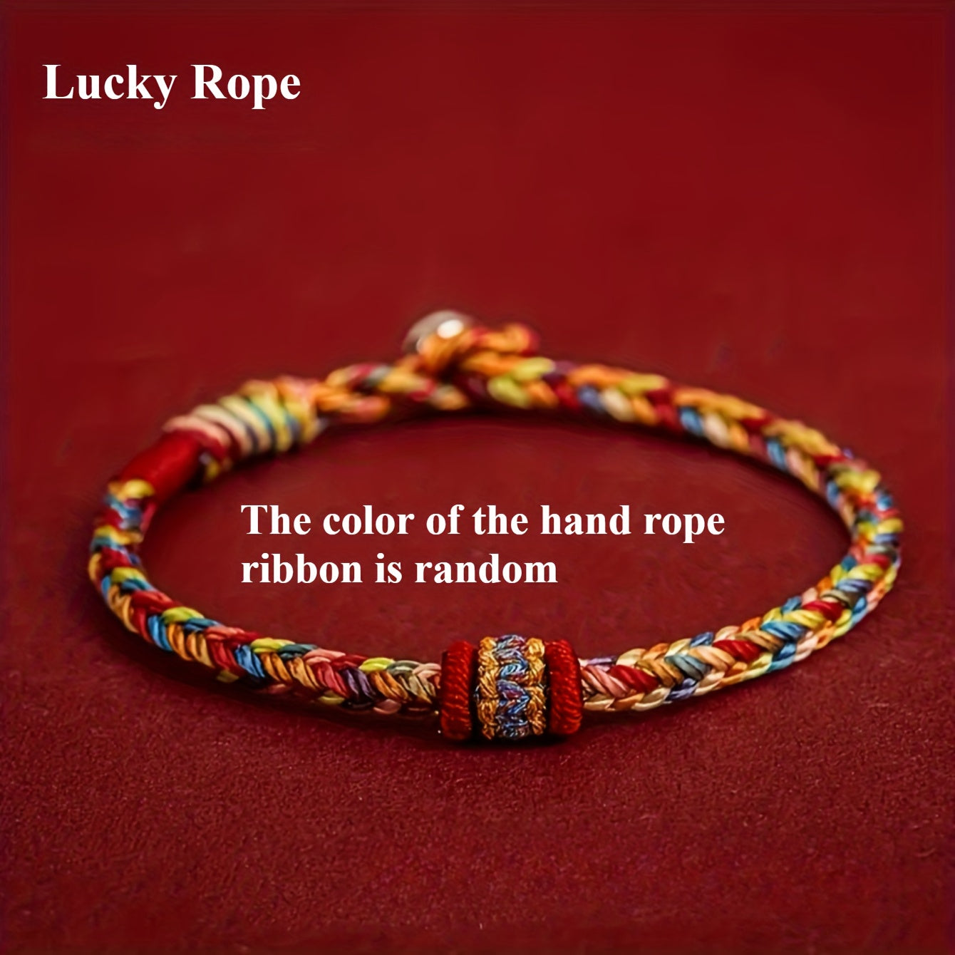 Hand-Woven Bohemian Friendship Bracelet - Red Accents for Good Luck & Protection, Adjustable Clasp for Daily Wear & Special Occasions