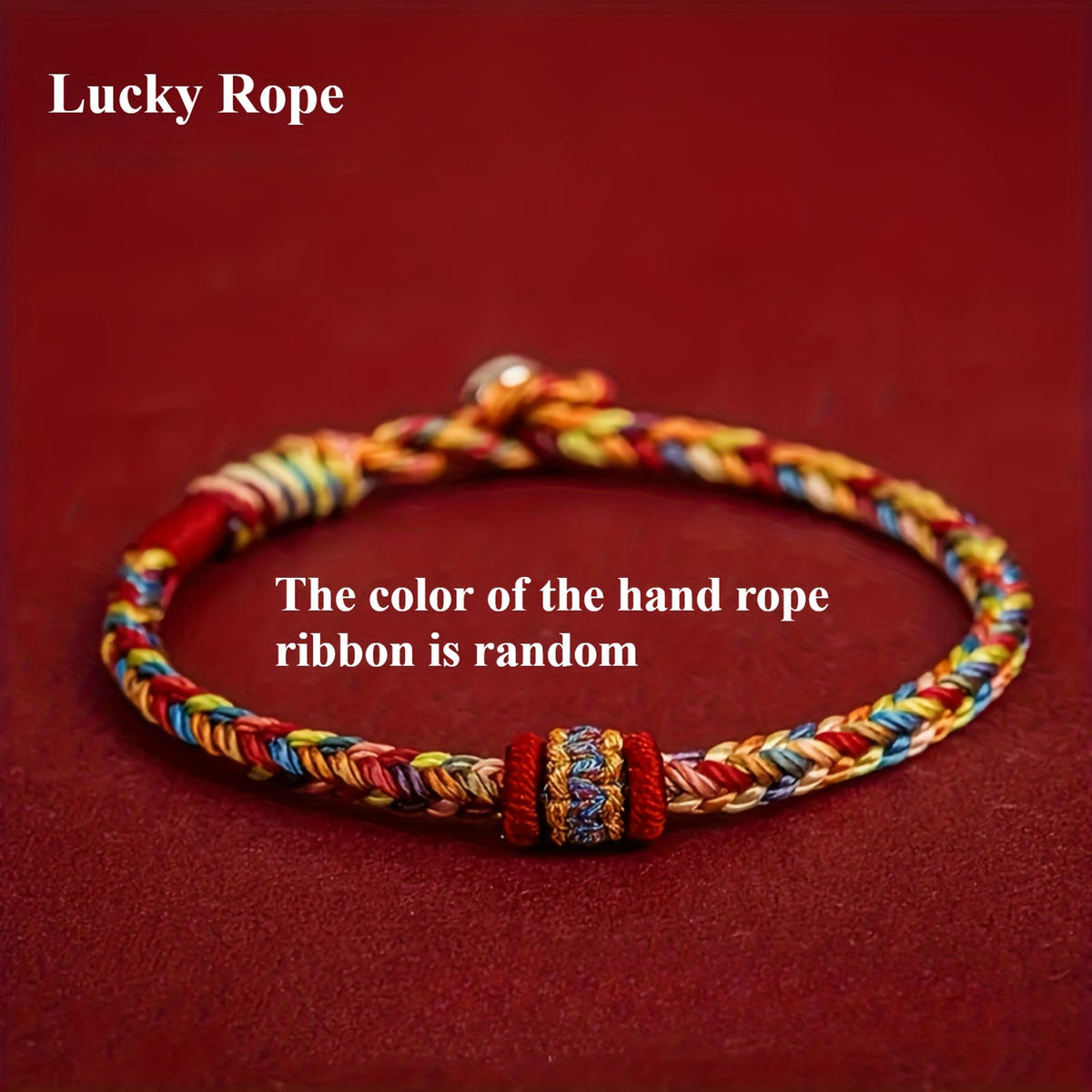 Hand-Woven Bohemian Friendship Bracelet - Red Accents for Good Luck & Protection, Adjustable Clasp for Daily Wear & Special Occasions