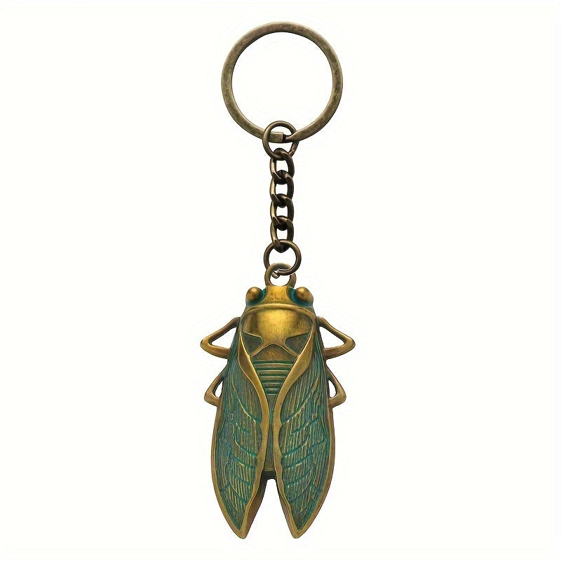 Cicada Alloy Keychain – Transformative Energy Charm for Keys & Bags   Protection, Renewal & Good Fortune