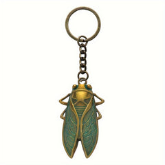 Cicada Alloy Keychain – Transformative Energy Charm for Keys & Bags   Protection, Renewal & Good Fortune