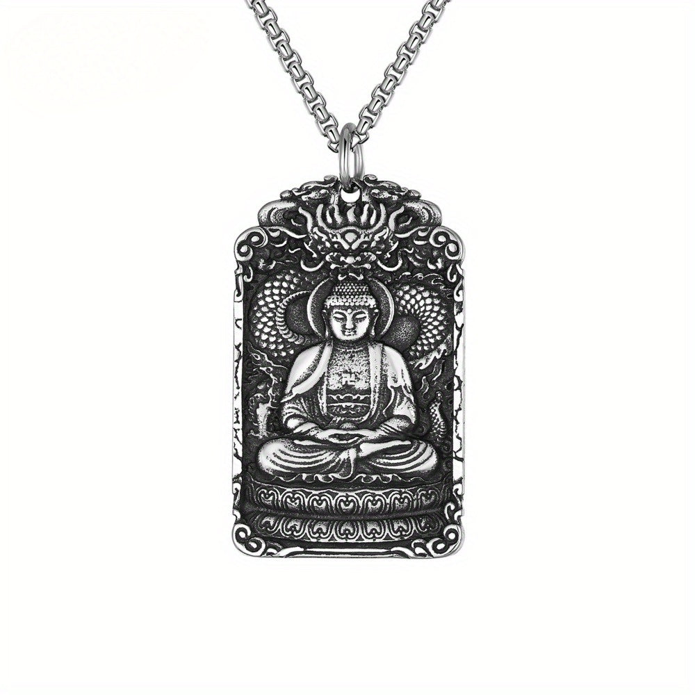 Stainless Steel Eight Guardian God Buddha Pendant - Spiritual Protection & Festival Worship
