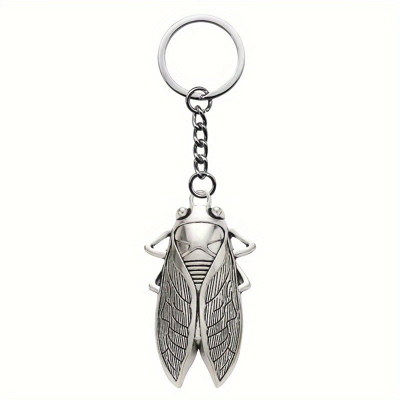 Cicada Alloy Keychain – Transformative Energy Charm for Keys & Bags   Protection, Renewal & Good Fortune