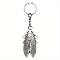 Cicada Alloy Keychain – Transformative Energy Charm for Keys & Bags   Protection, Renewal & Good Fortune