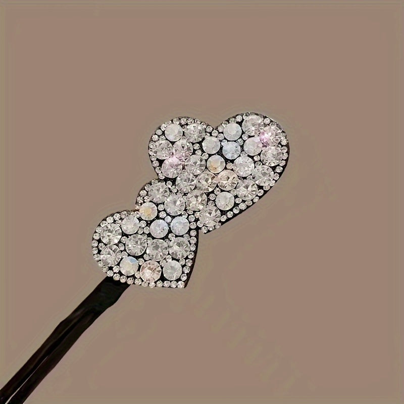 Sparkling Rhinestone Butterfly Hair Clip - Elegant Twist Design for Mind-Body-Spirit Balance