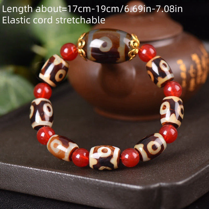 Natural Agate Bead Bracelet – Protective Energy & Harmony for Daily Wear