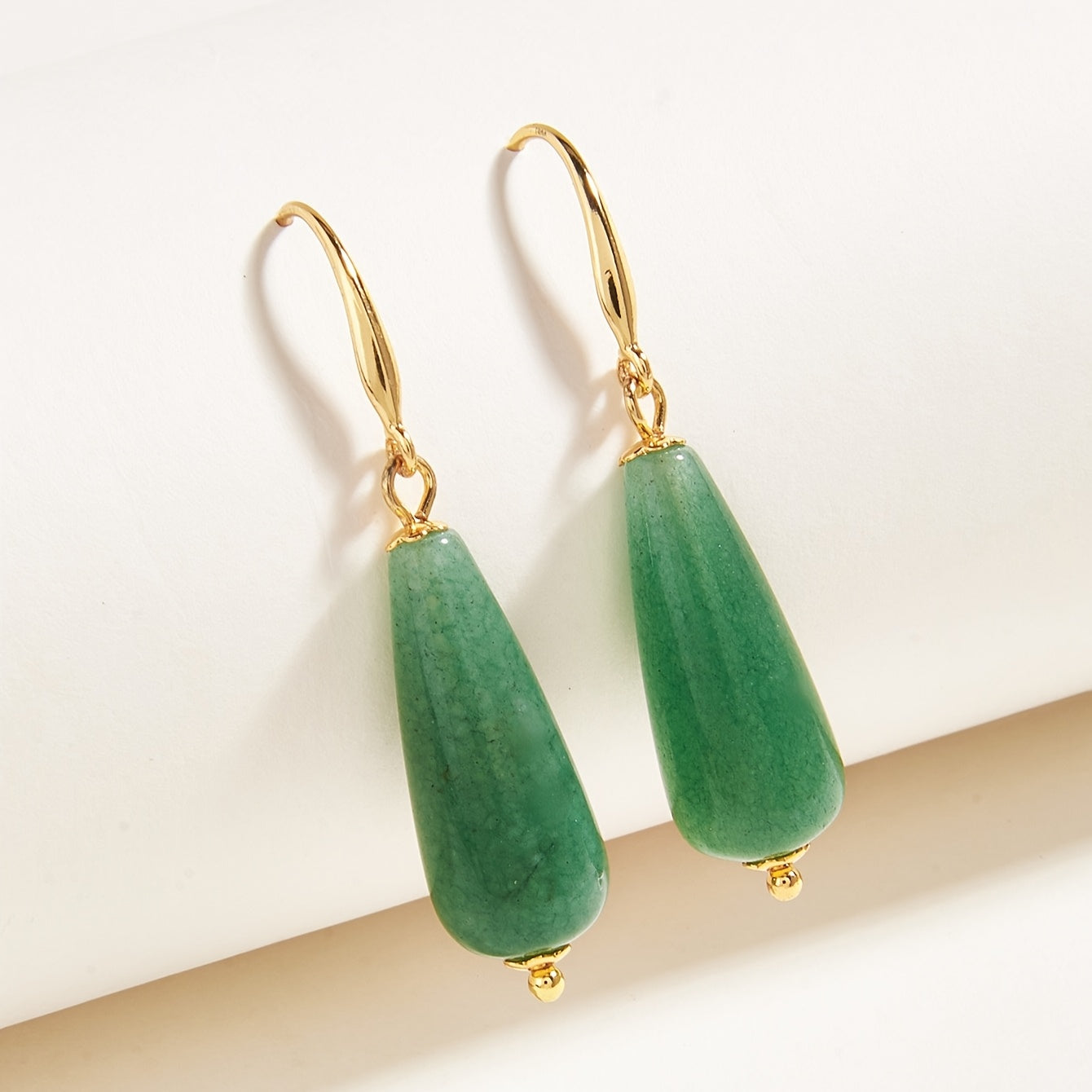 Vintage Drop-Shaped Stone Earrings - Bohemian Energy & Vacation Harmony
