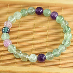 Fashionable Fluorite Bracelet - Natural Stone Energy for Daily Wear & Versatile Style
