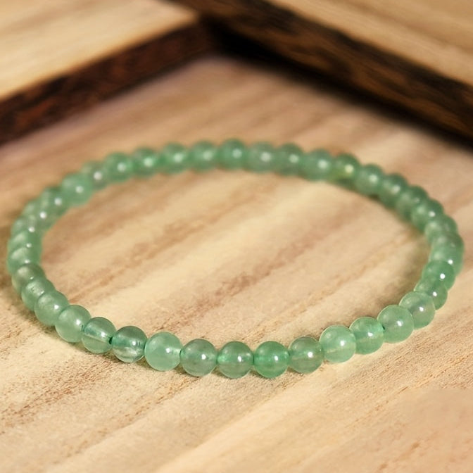 Natural Green Beads Men's Stretch Bracelet - Yoga Meditation Energy for Father's Day