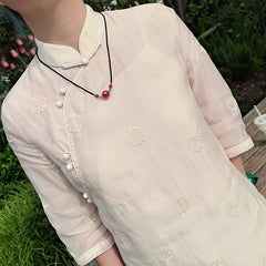 Women's Elegant Necklace - Adjustable Length with Red & Blue Beads for Harmony & Protection