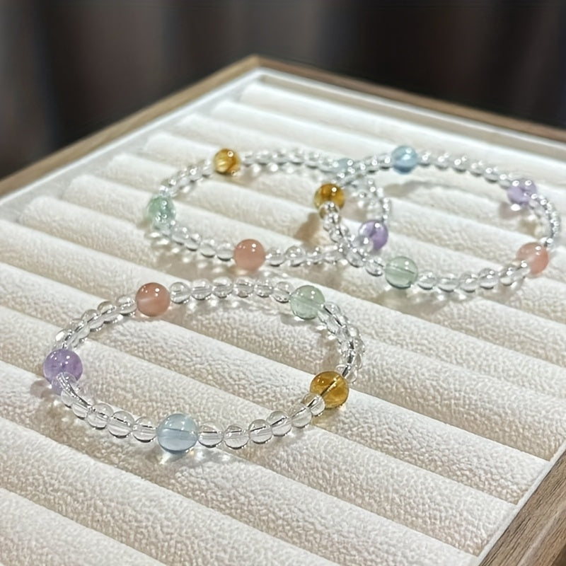 Bohemian Elegance Boho-Chic Summer Beaded Bracelet - Colorful Glass Beads for Energy Protection & Creative Expression