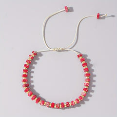Emperor Stone Square Woven Bracelet - Vibrant Energy & Versatile Style