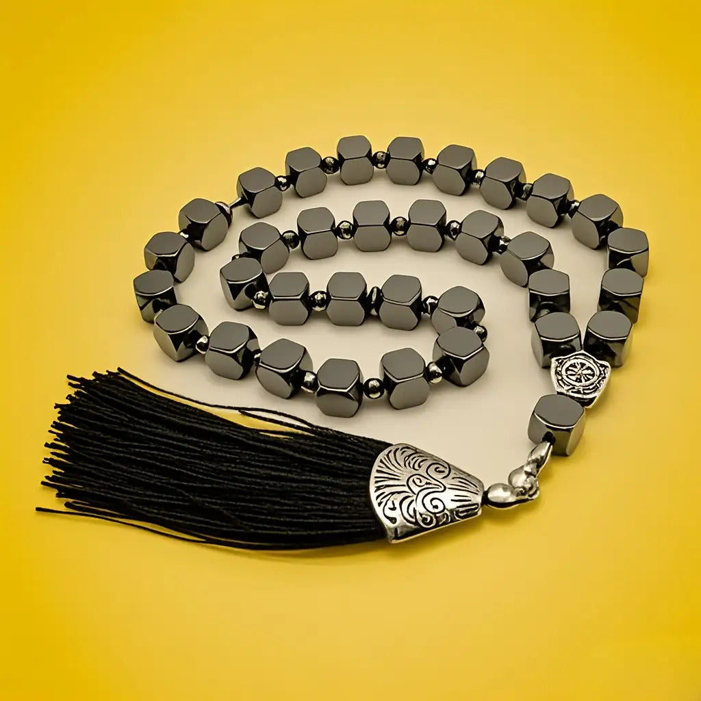 Black Onyx Muslim Prayer Beads - Spiritual Energy & Harmony Tasbih Rosary